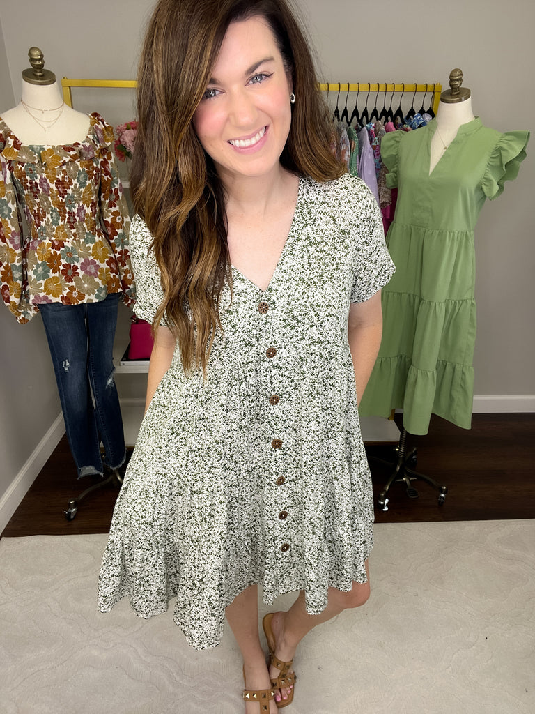 Ravello Dress in Olive