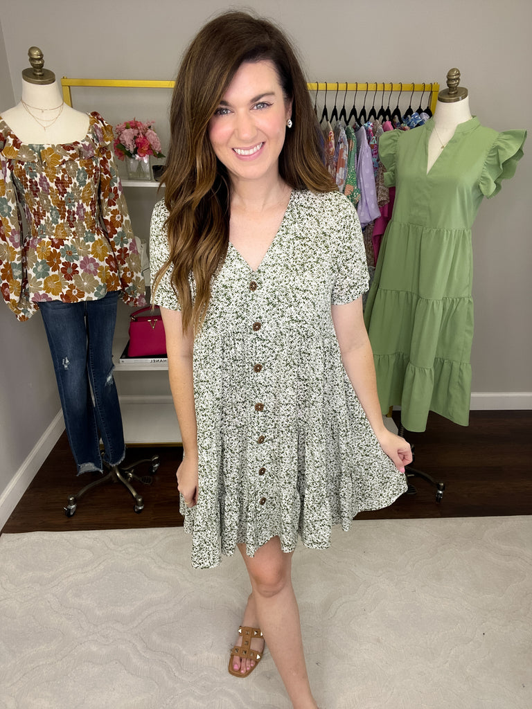 Ravello Dress in Olive