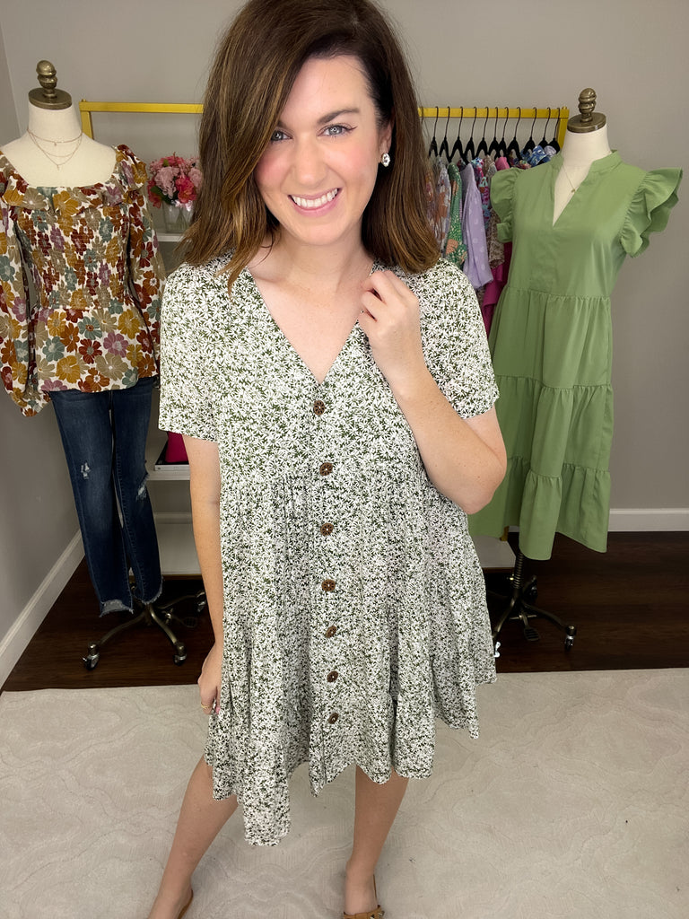 Ravello Dress in Olive