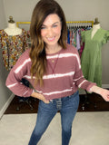 *BELLES & DOORBUSTER* Arden Top in Burgundy
