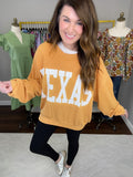 Texas Corded Pullover in Spice