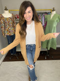 Time to Smile Cardigan in Camel