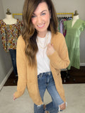 Time to Smile Cardigan in Camel