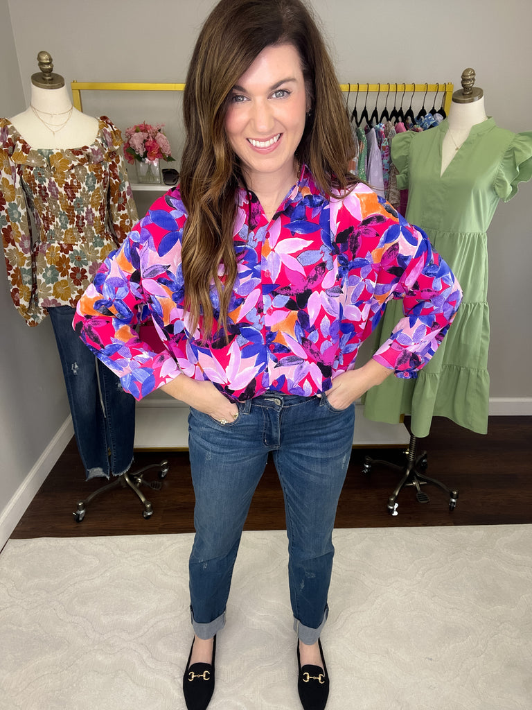 Judy Blue Mitchell Cuffed Boyfriend Jeans