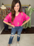 Ready to Pounce Tee in Fuchsia
