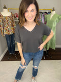 *BELLES & DOORBUSTER* Fall Bright Side V-Neck Tees