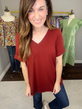 *BELLES & DOORBUSTER* Fall Bright Side V-Neck Tees