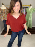 *BELLES & DOORBUSTER* Fall Bright Side V-Neck Tees