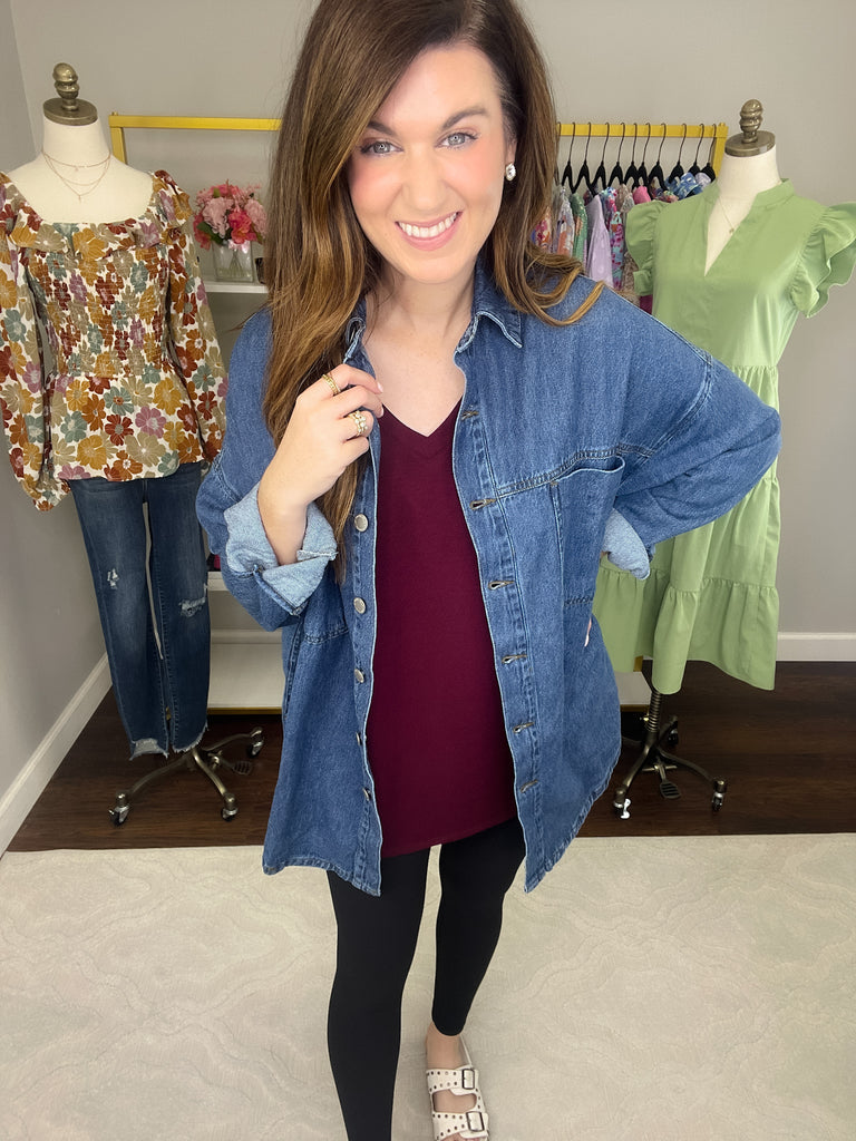 *BELLES & DOORBUSTER* Fall Bright Side V-Neck Tees