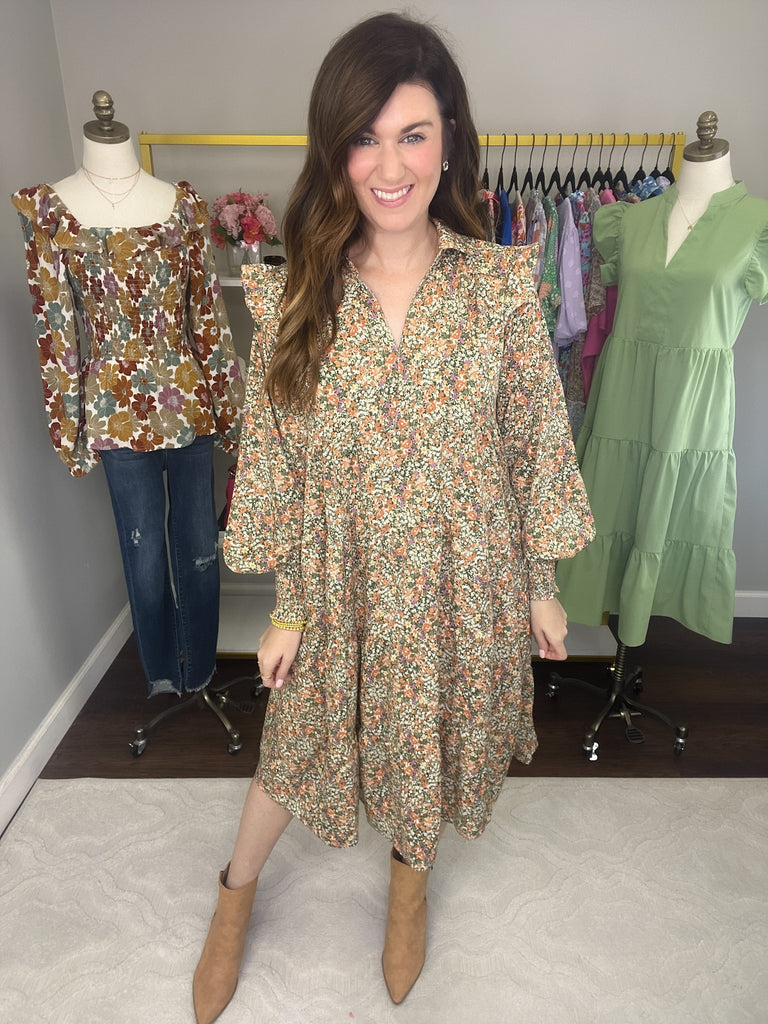 Fall Romance Midi Dress