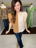 Great Divide Top in Oatmeal/Camel