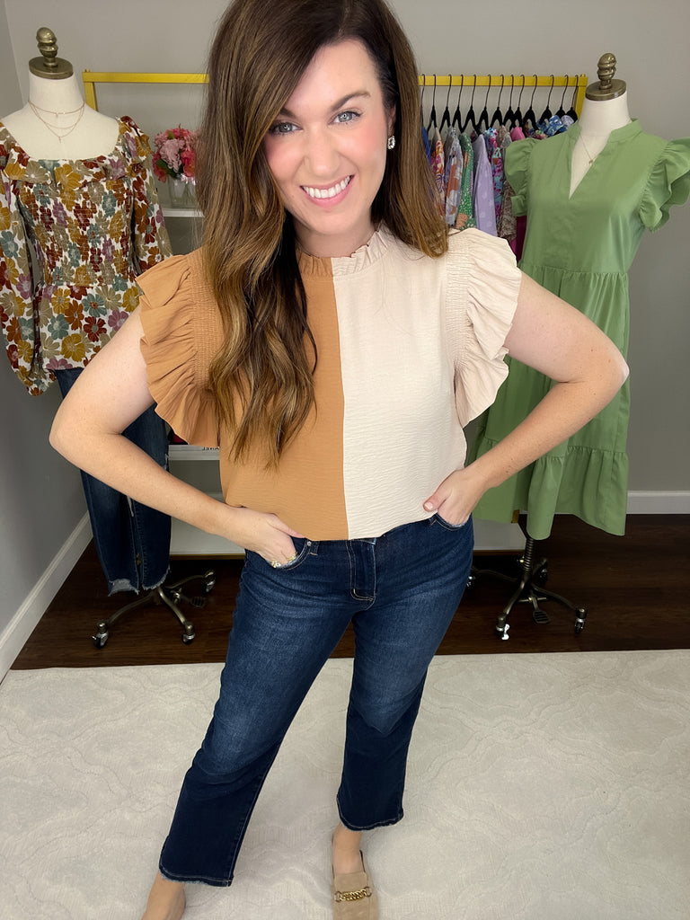 Great Divide Top in Oatmeal/Camel
