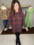 *BELLES & DOORBUSTER* October in Lubbock Tunic in Red/Black