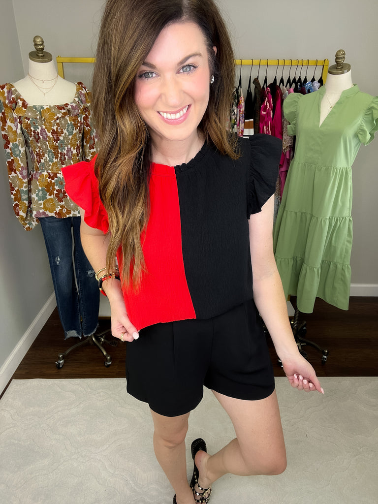 Victory Bells Color Block Top