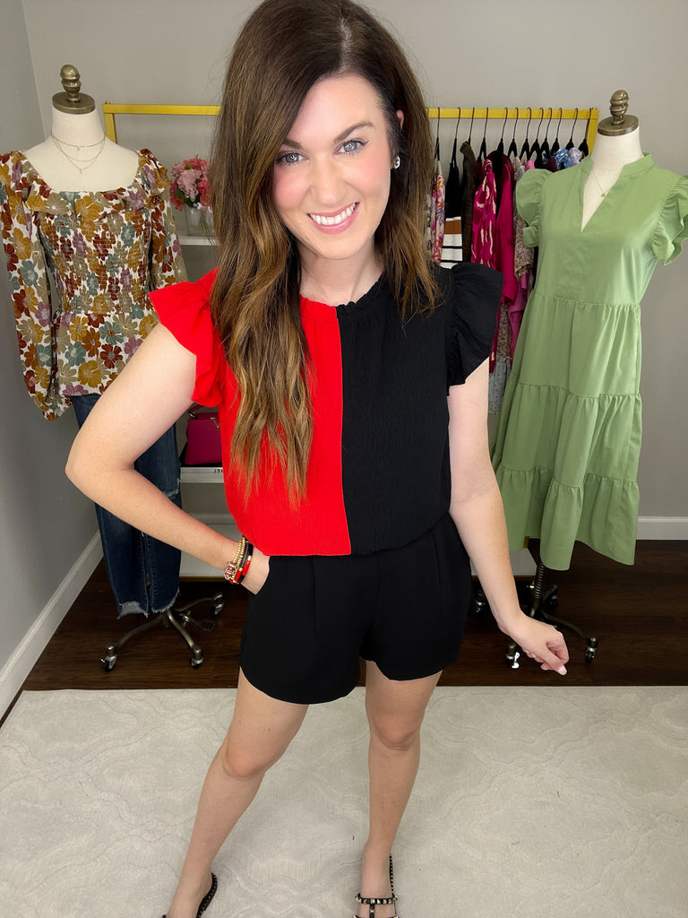 Victory Bells Color Block Top