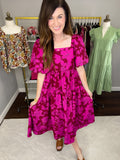 Fall Flourishing Dress in Brick