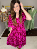 Fall Flourishing Dress in Brick