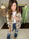 Fill Your Cup Plaid Peplum Top
