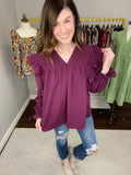 See You in Sonoma Top in Eggplant