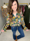 Nod to Fall Floral Top