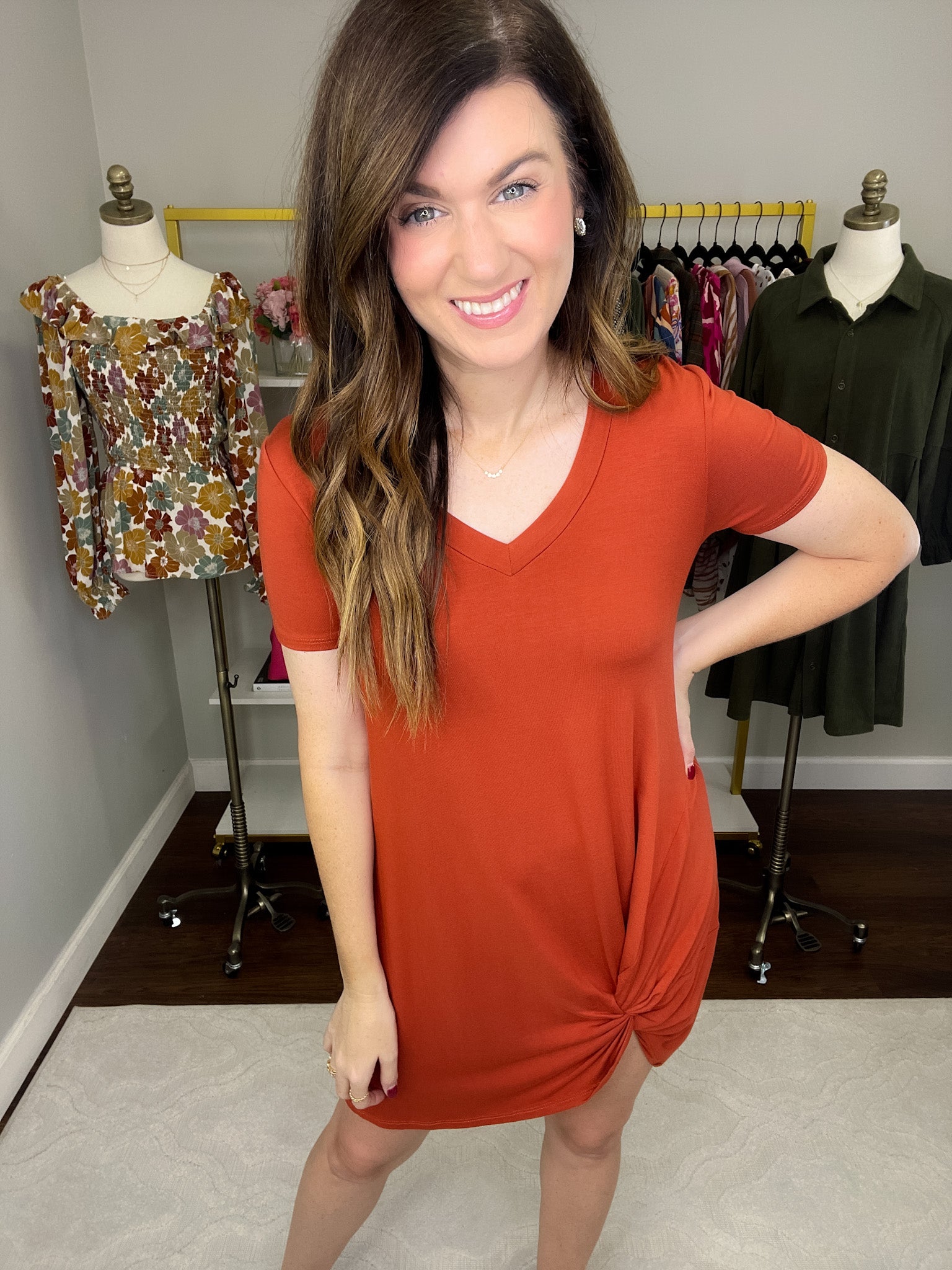 SALE! With a Twist Dress in Multiple Colors *Final Sale*