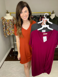 SALE! With a Twist Dress in Multiple Colors *Final Sale*