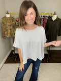 *BELLES & DOORBUSTER* Roosevelt Striped Tees in Gray, Sand, and Hunter