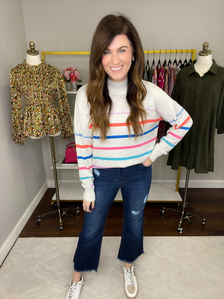 Bishop Dark Wash Kick Flare Jeans