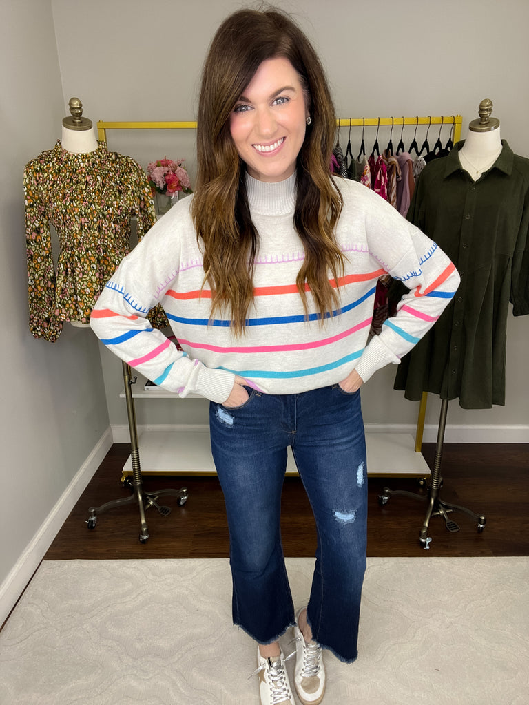 Bishop Dark Wash Kick Flare Jeans