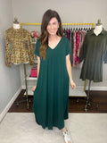 Sealy Maxi Dress in Hunter Green