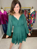 Dear and Darling Tiered Dress in Hunter
