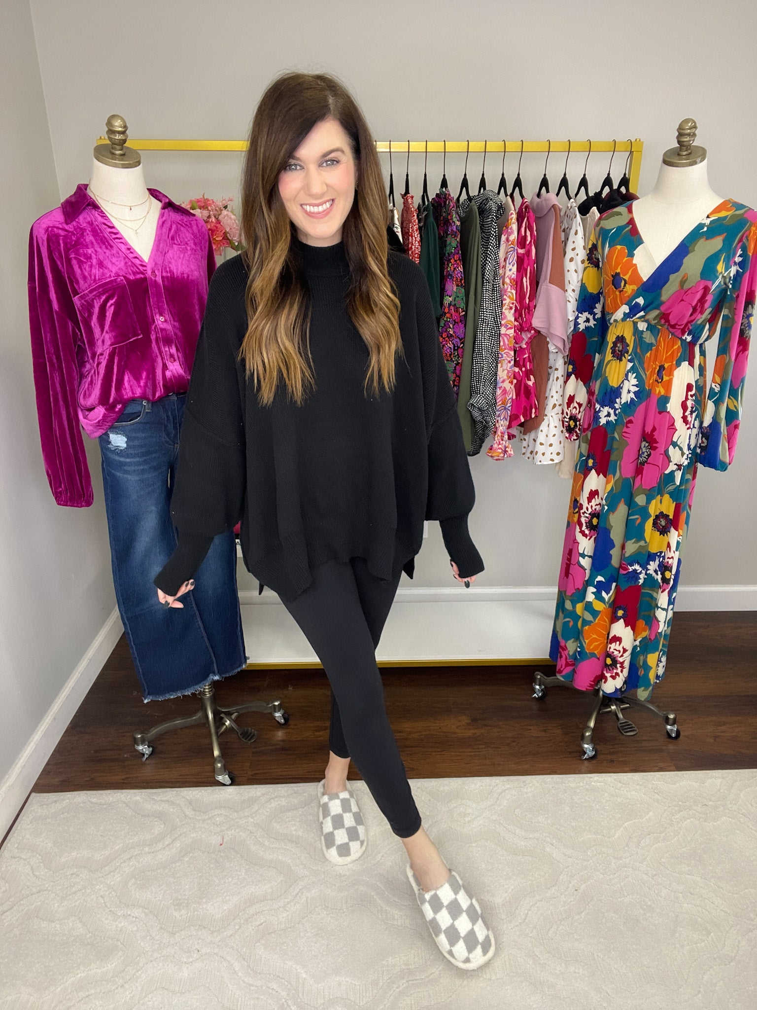 *BELLES & DOORBUSTER* Checkered Slippers *Final Sale*