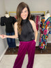 Looks Luxe Tie Neck Tank in Black