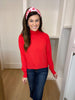 Oh-So-Perfect Turtleneck Sweater in Red