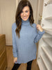 Dinner in the City Sweater in Faded Denim