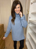 Dinner in the City Sweater in Faded Denim