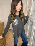 SALE! Kensington Top in Charcoal