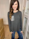 SALE! Kensington Top in Charcoal