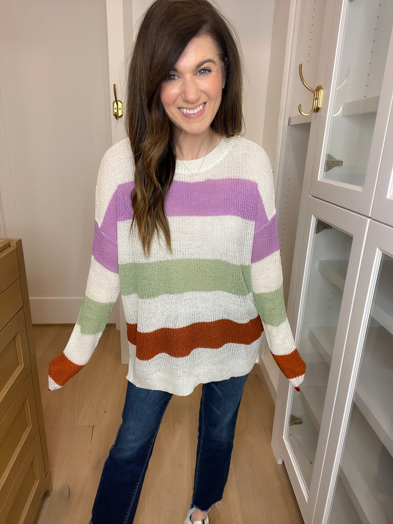 Refreshing Change Striped Sweater