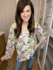 Cecile Floral V-Neck Top