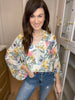 Cecile Floral V-Neck Top