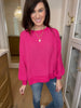 Happiest Days Sweater in Hot Pink