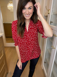 Heart's Desire Puff Sleeve Top