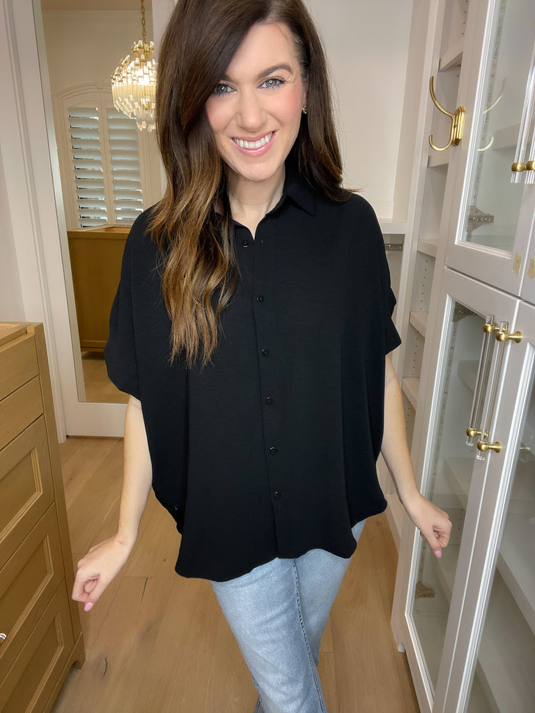 Reach for You Button Down in Black