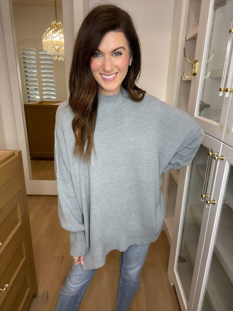 New Favorite Sweater in Heather Gray