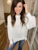 Learn As You Go Ribbed Pullover in White or Red