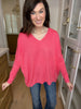 SALE! McCall Sweater in Hot Pink