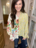 Hopeless Romantic Mixed Floral Top