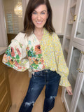 Hopeless Romantic Mixed Floral Top