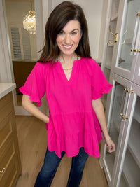 *BELLES & DOORBUSTER* Clear State of Mind Top *Final Sale*